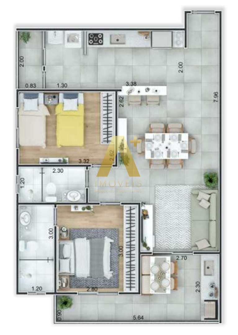 Apartamento à venda com 2 quartos, 72m² - Foto 15