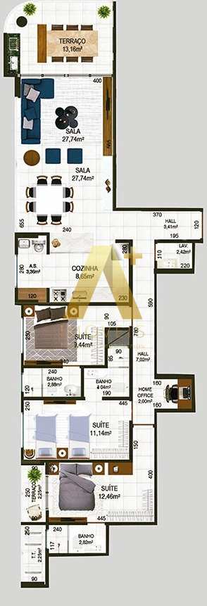 Apartamento à venda com 3 quartos, 132m² - Foto 19