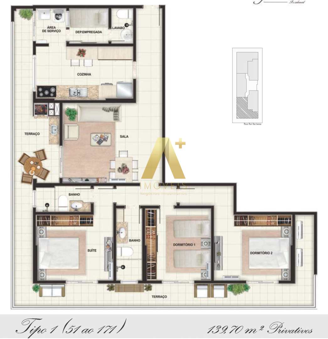 Apartamento à venda com 3 quartos, 139m² - Foto 14