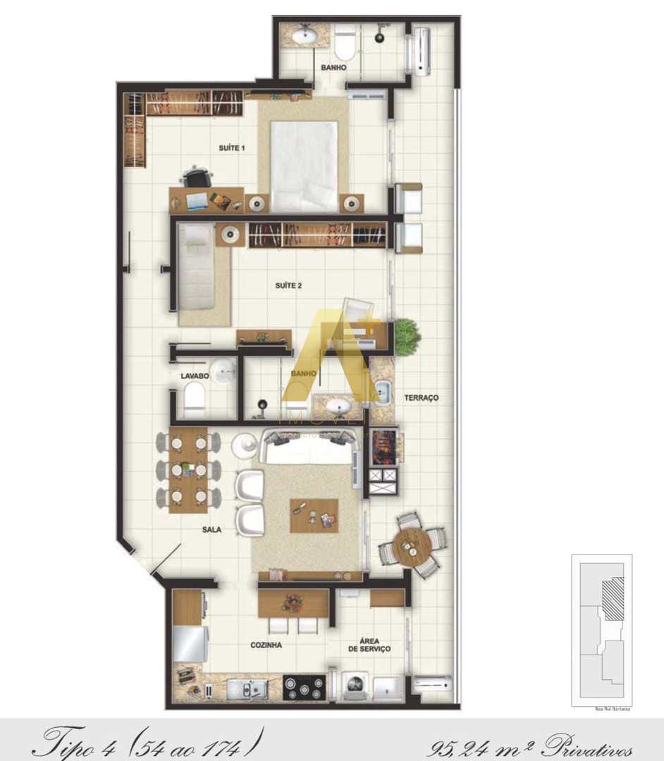 Apartamento à venda com 2 quartos, 95m² - Foto 14