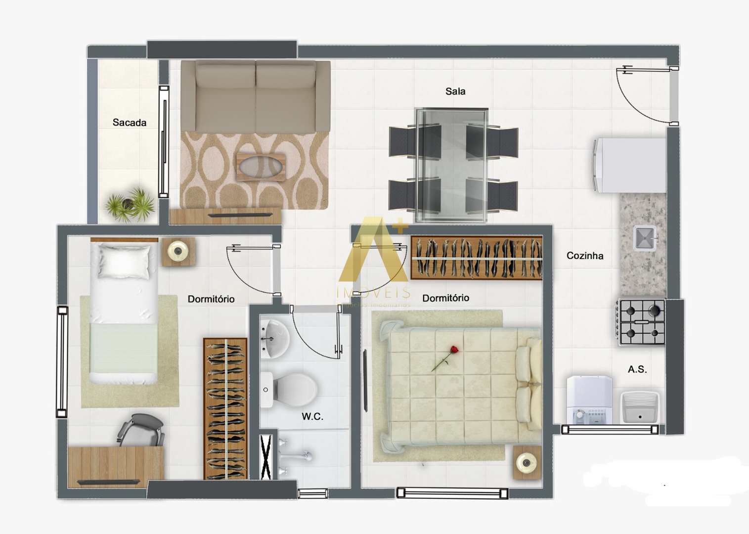 Apartamento à venda com 2 quartos, 46m² - Foto 16