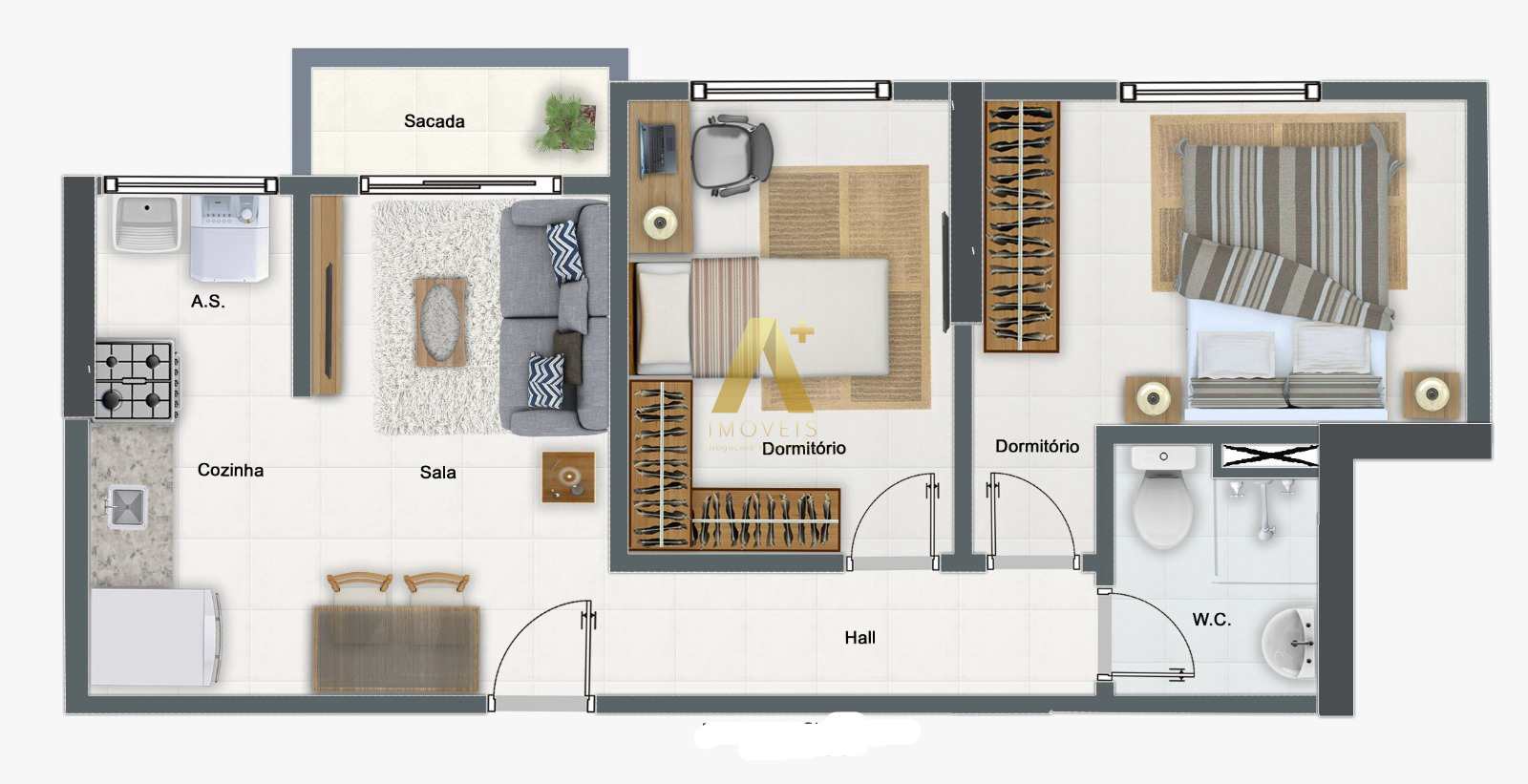 Apartamento à venda com 2 quartos, 46m² - Foto 17