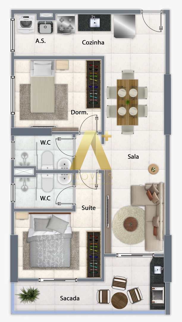 Apartamento à venda com 2 quartos, 63m² - Foto 11