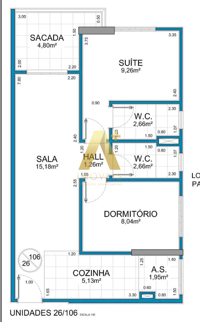 Apartamento à venda com 2 quartos, 60m² - Foto 15