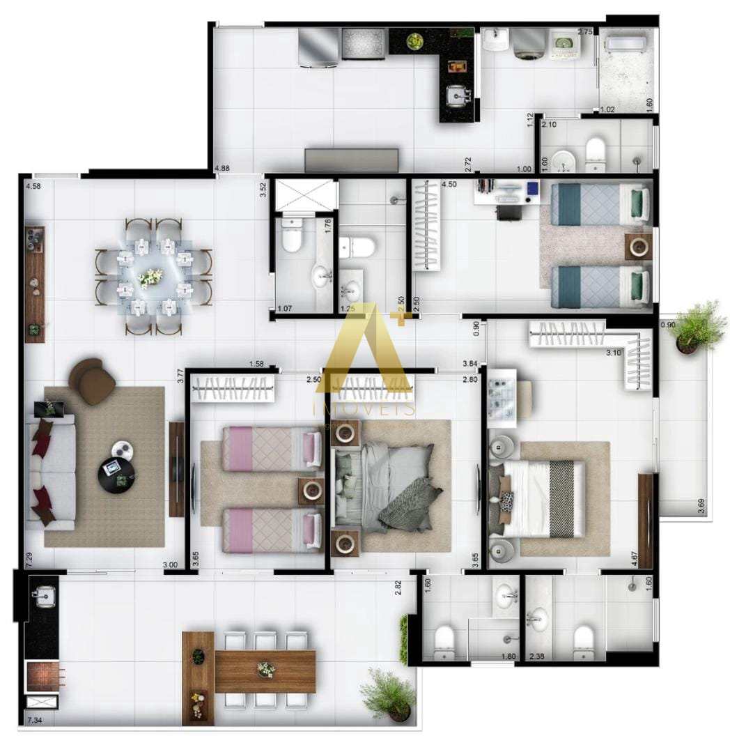 Apartamento à venda com 4 quartos, 147m² - Foto 25