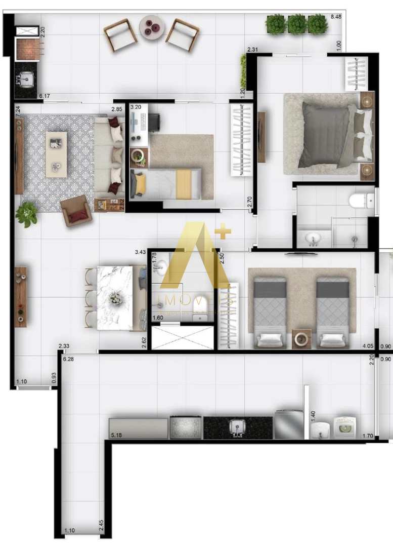 Apartamento à venda com 3 quartos, 112m² - Foto 24