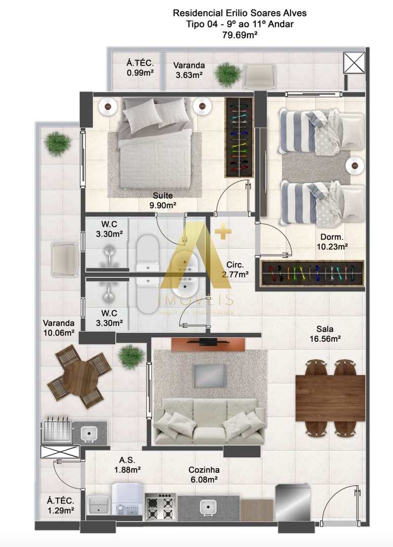 Apartamento à venda com 2 quartos, 73m² - Foto 15