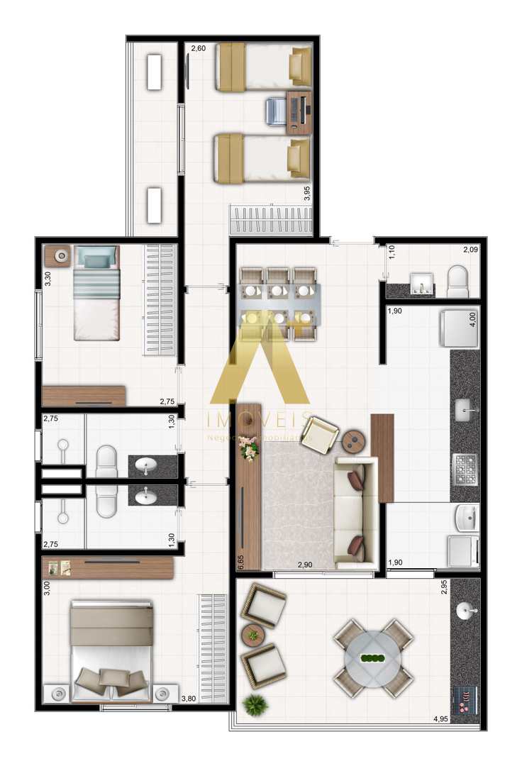 Apartamento à venda com 3 quartos, 105m² - Foto 35