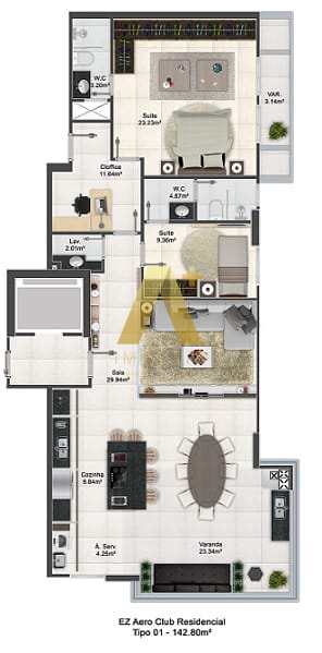 Apartamento à venda com 3 quartos, 142m² - Foto 35