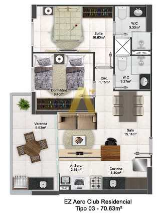 Apartamento à venda com 2 quartos, 70m² - Foto 35