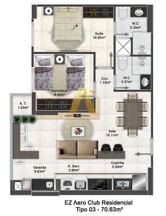 Apartamento à venda com 2 quartos, 70m² - Foto 36