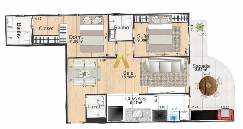 Apartamento à venda com 2 quartos, 80m² - Foto 15