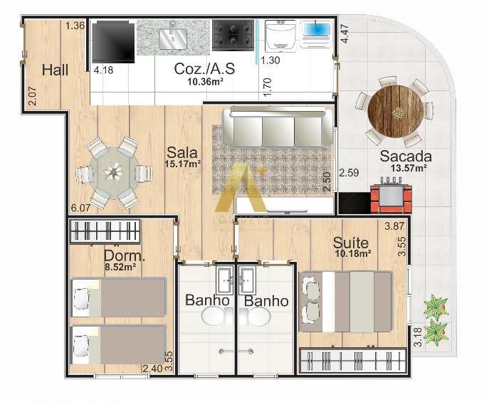 Apartamento à venda com 2 quartos, 75m² - Foto 15