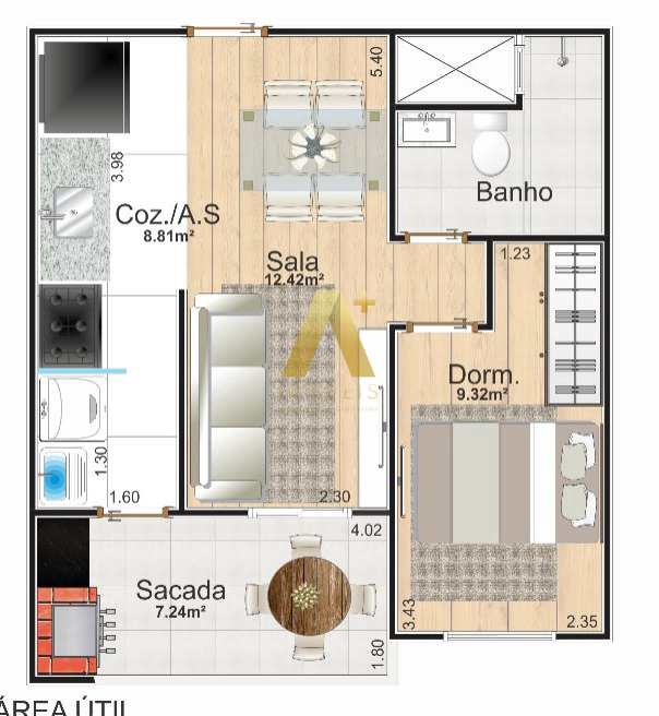 Apartamento à venda com 1 quarto, 47m² - Foto 15