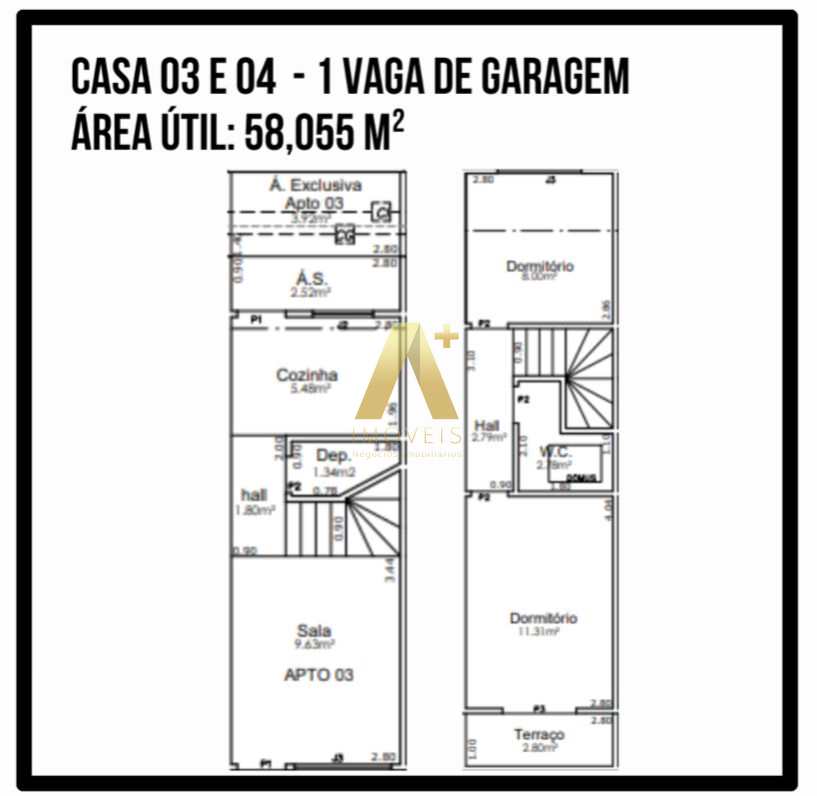 Sobrado à venda com 2 quartos, 58m² - Foto 12