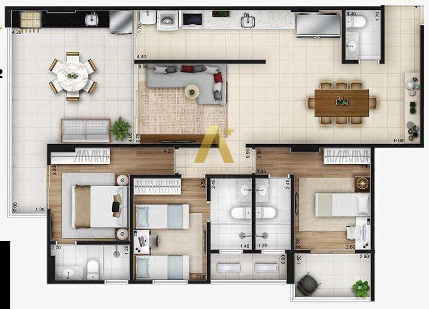 Apartamento à venda com 3 quartos, 127m² - Foto 33