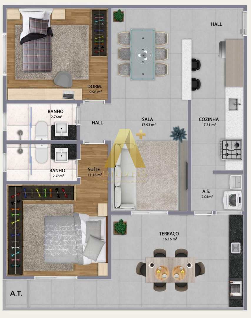 Apartamento à venda com 2 quartos, 79m² - Foto 13