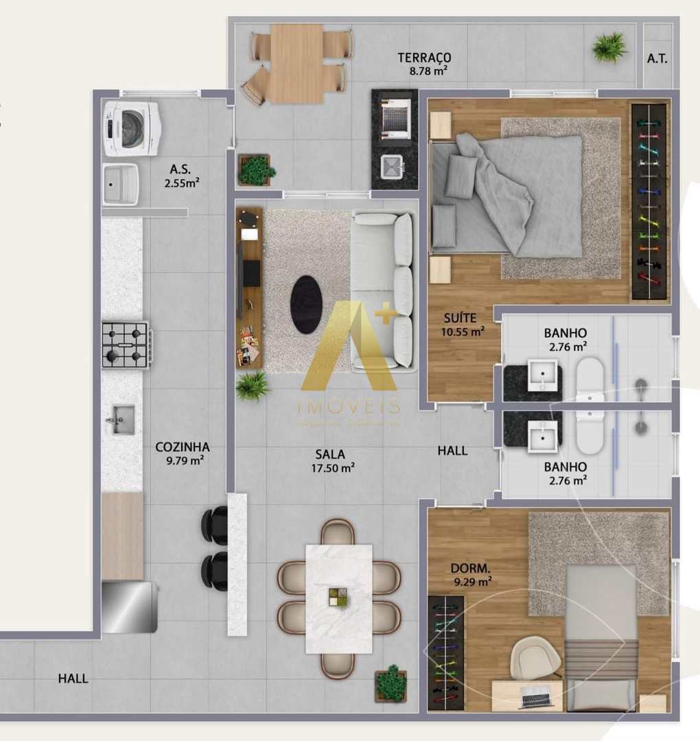 Apartamento à venda com 2 quartos, 76m² - Foto 13