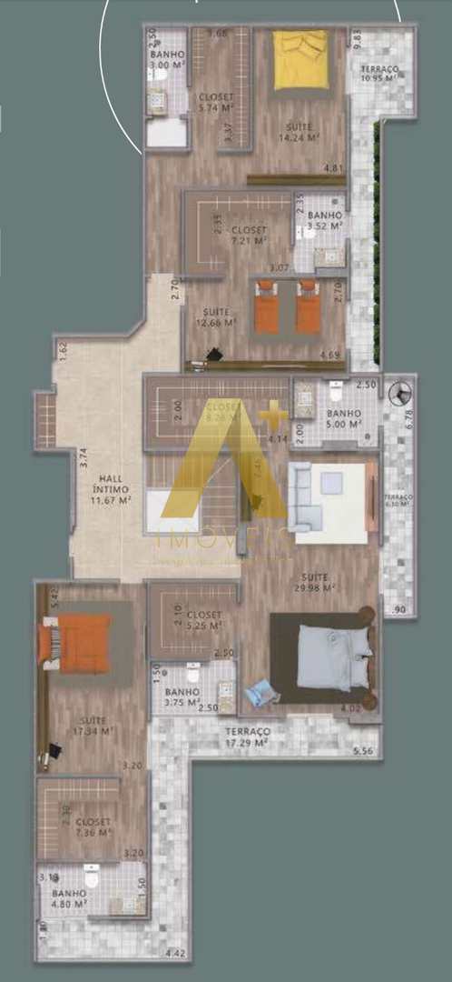 Cobertura à venda com 4 quartos, 422m² - Foto 26