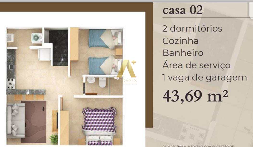 Casa de Condomínio à venda com 2 quartos, 43m² - Foto 4