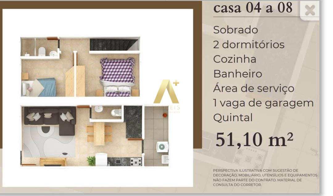 Sobrado à venda com 2 quartos, 51m² - Foto 4