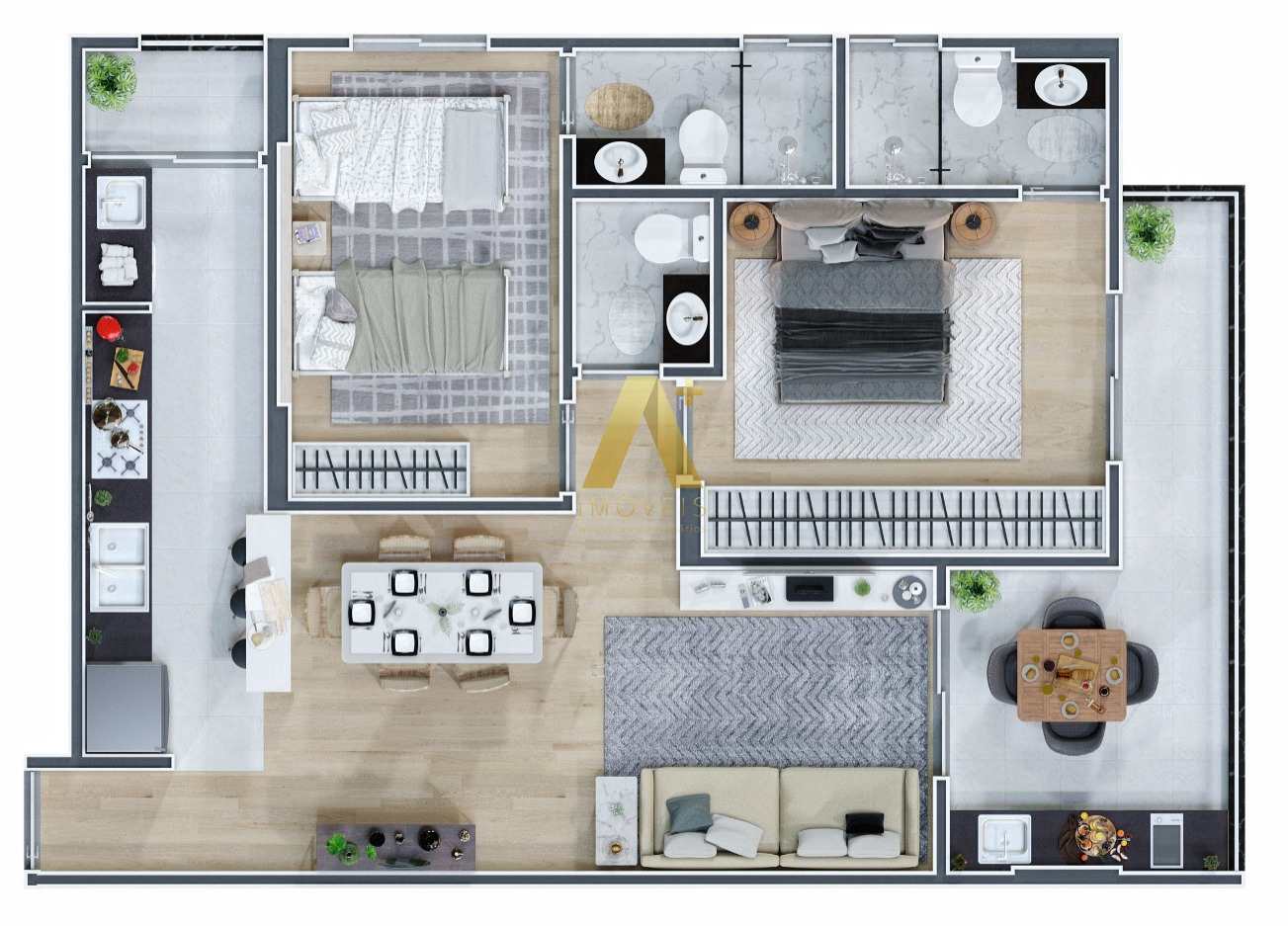 Apartamento à venda com 2 quartos, 78m² - Foto 16