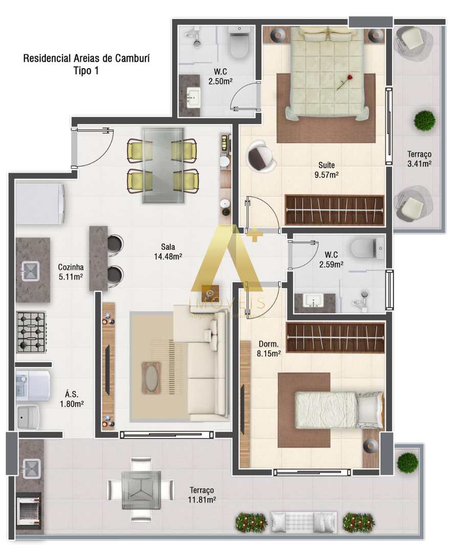 Apartamento à venda com 2 quartos, 67m² - Foto 34