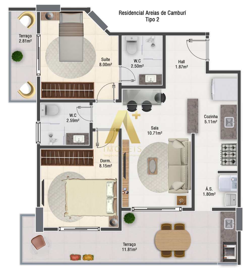 Apartamento à venda com 2 quartos, 63m² - Foto 32