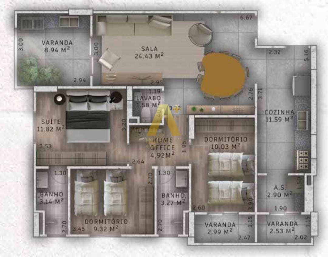 Apartamento à venda com 3 quartos, 109m² - Foto 20