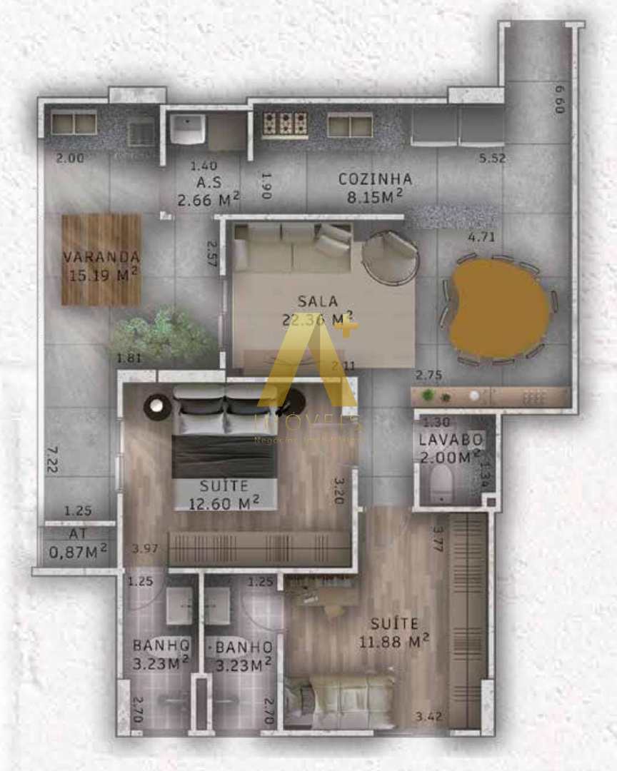 Apartamento à venda com 2 quartos, 93m² - Foto 20