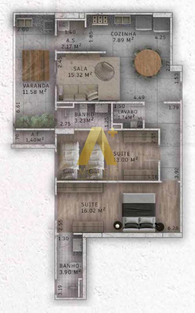 Apartamento à venda com 2 quartos, 92m² - Foto 20