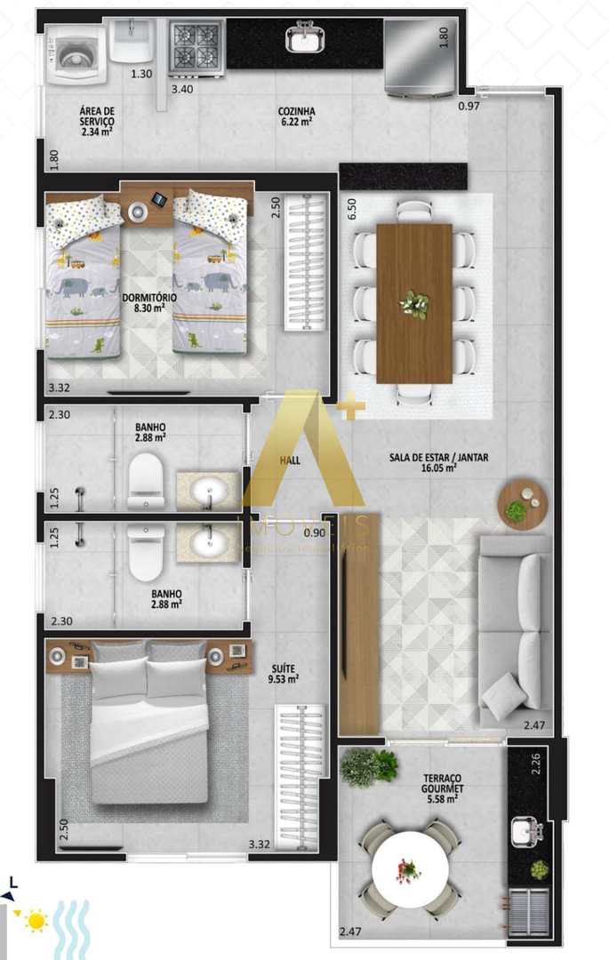 Apartamento à venda com 2 quartos, 63m² - Foto 20