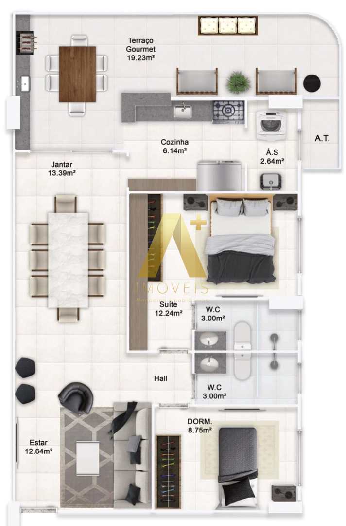 Apartamento à venda com 2 quartos, 93m² - Foto 22