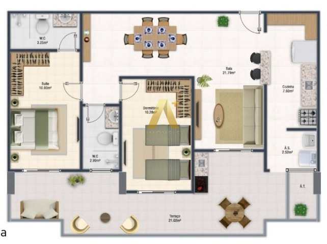 Apartamento à venda com 2 quartos, 96m² - Foto 13