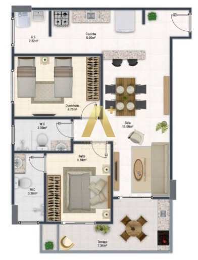 Apartamento à venda com 2 quartos, 65m² - Foto 13