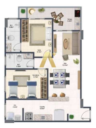 Apartamento à venda com 2 quartos, 65m² - Foto 13