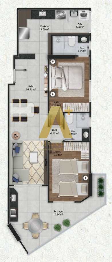 Apartamento à venda com 2 quartos, 78m² - Foto 11