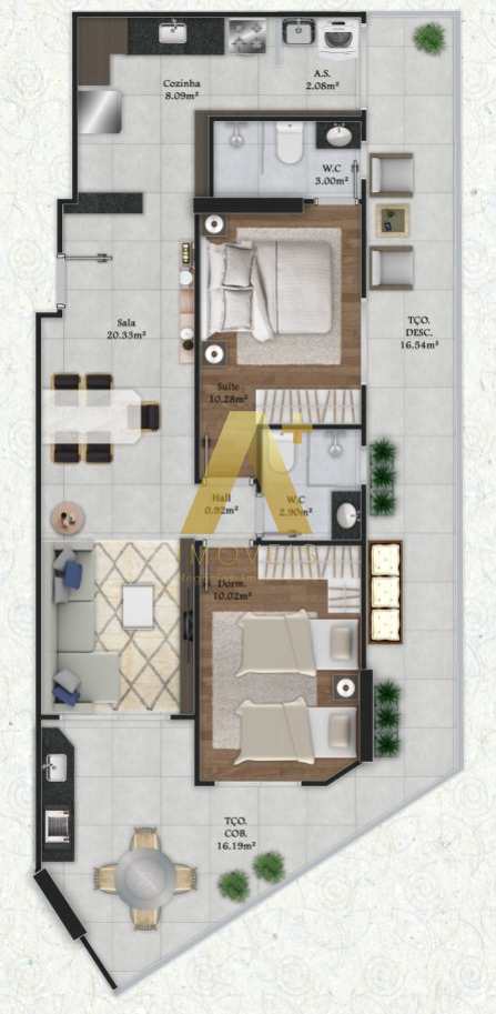 Apartamento à venda com 2 quartos, 81m² - Foto 19