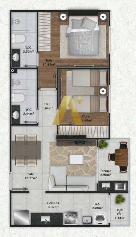 Apartamento à venda com 2 quartos, 60m² - Foto 20