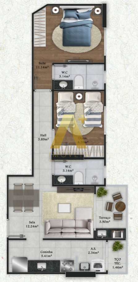 Apartamento à venda com 2 quartos, 61m² - Foto 20