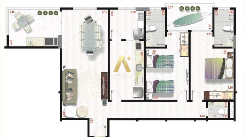 Apartamento à venda com 2 quartos, 100m² - Foto 15