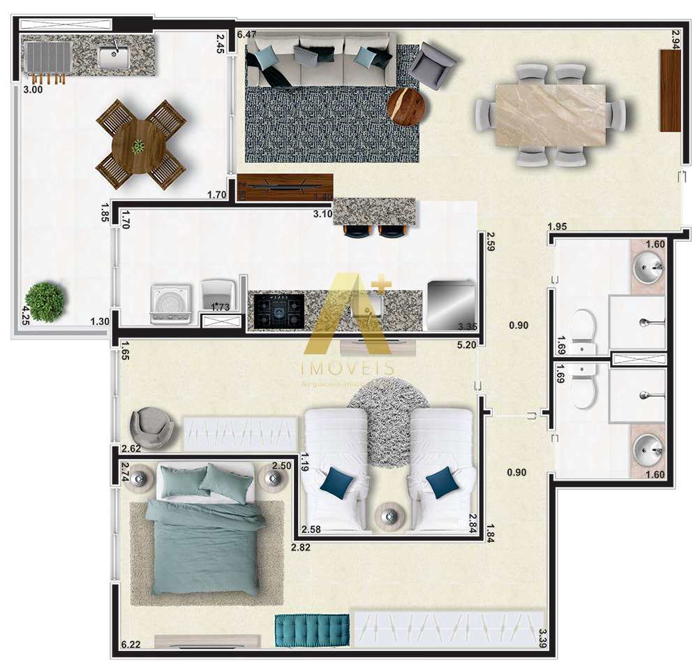 Apartamento à venda com 2 quartos, 79m² - Foto 10