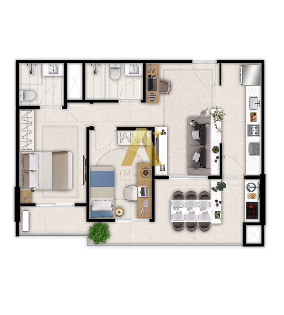 Apartamento à venda com 2 quartos, 72m² - Foto 34