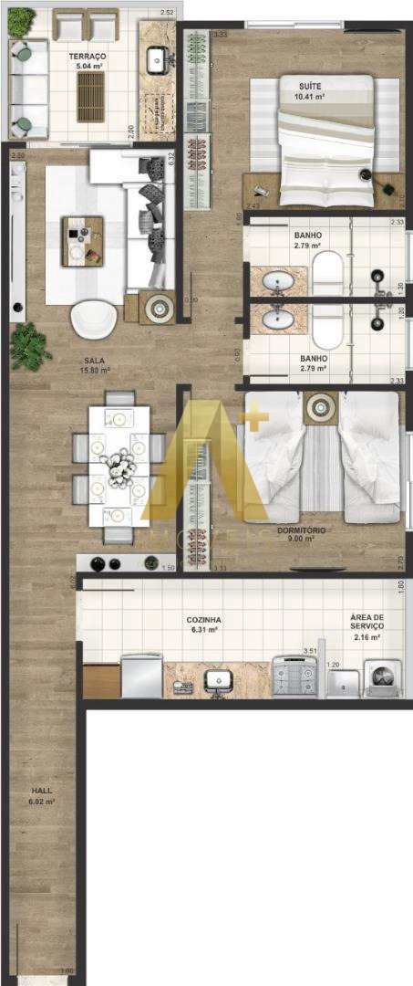 Apartamento à venda com 2 quartos, 68m² - Foto 15