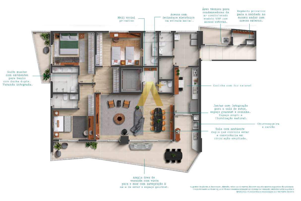 Apartamento à venda com 3 quartos, 224m² - Foto 26