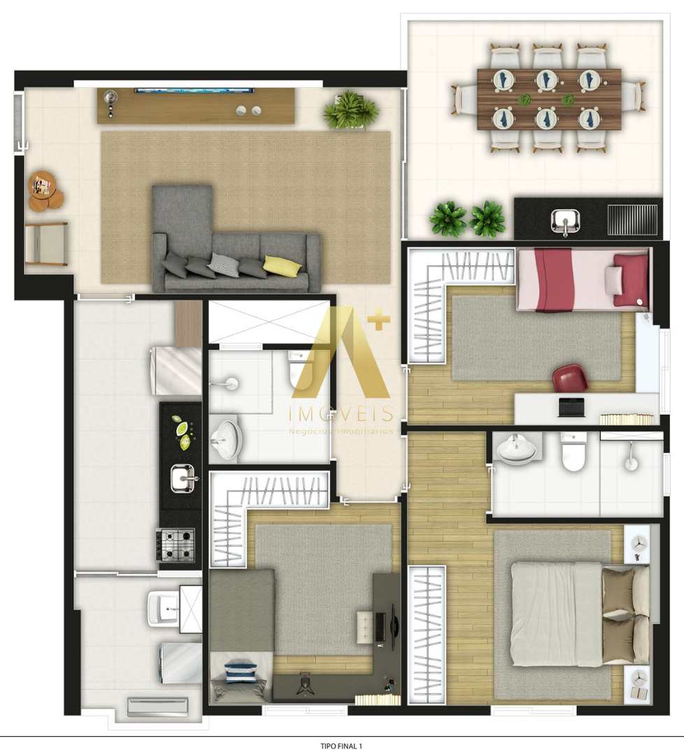 Apartamento à venda com 3 quartos, 81m² - Foto 27