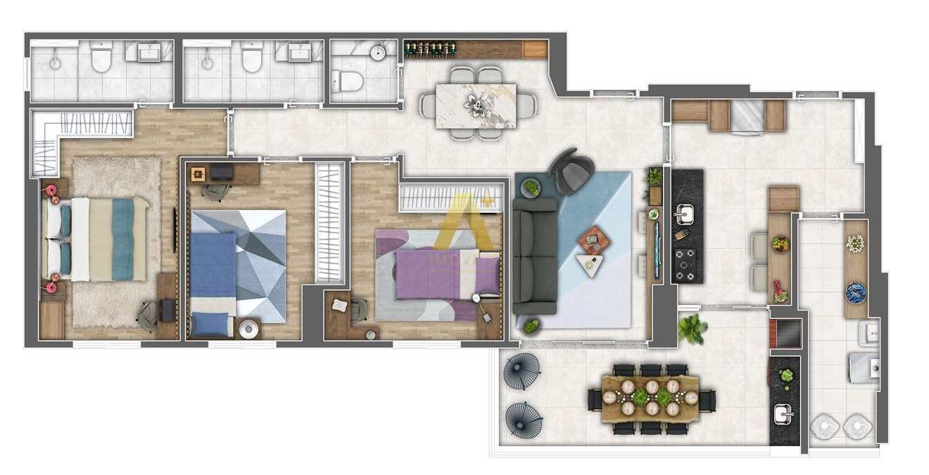 Apartamento à venda com 3 quartos, 101m² - Foto 29