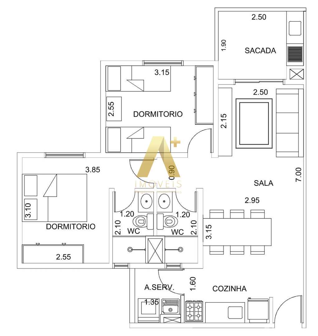 Apartamento à venda com 2 quartos, 58m² - Foto 24