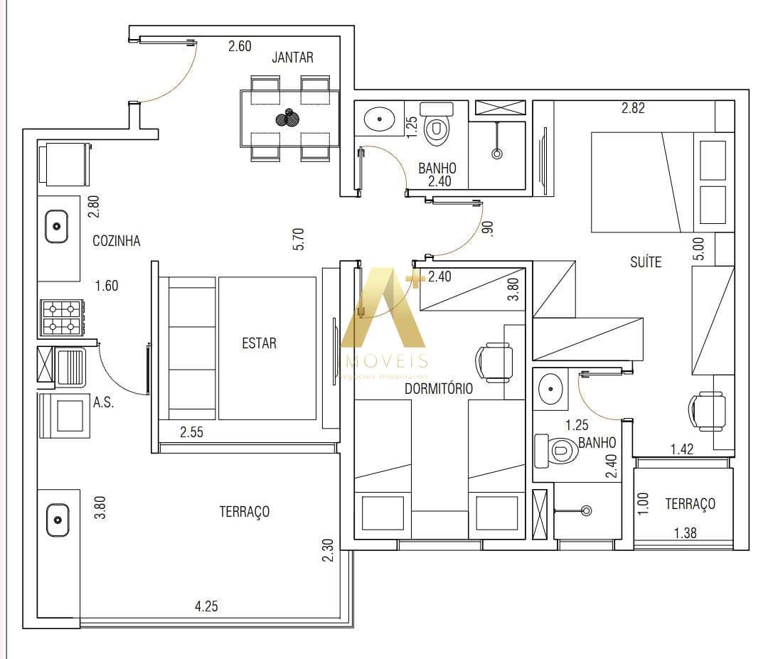 Apartamento à venda com 2 quartos, 73m² - Foto 21