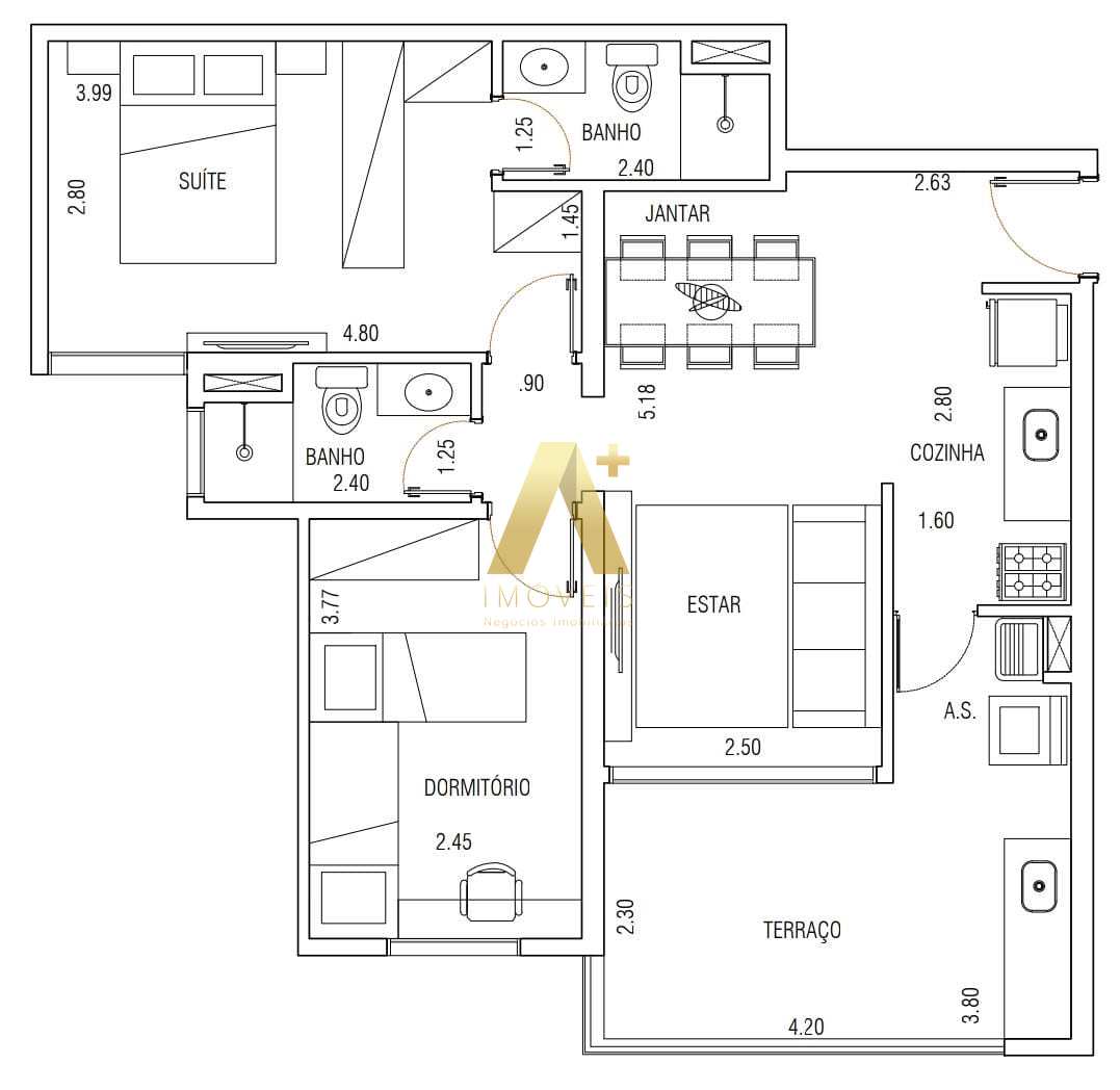 Apartamento à venda com 2 quartos, 71m² - Foto 22